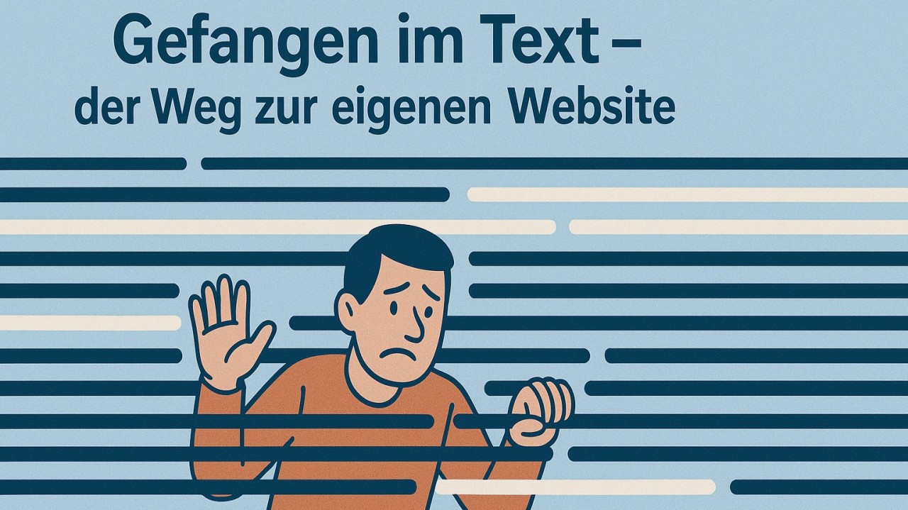 Gefangen im Text – der Weg zur eigenen Website